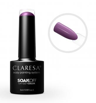 CLARESA SoakOFF UV/LED Gel - Purple 617, 5 ml